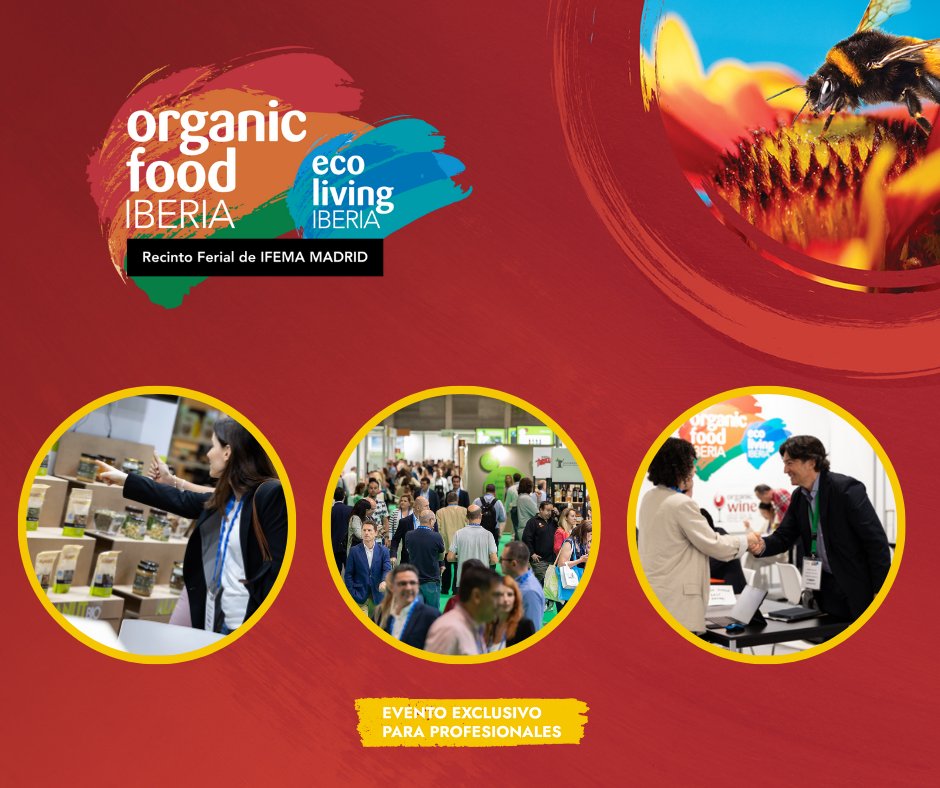 📢 ¡1 día para @organiciberia! La feria ecológica profesional referente en en el sur de Europa. ‼ Última oportunidad de conseguir tu pase gratuito: eventdata.uk/ES_Visitor/OFI… 📍4 y 5 de junio en IFEMA MADRID - #OFI #ELI #OWI #ereselcambio