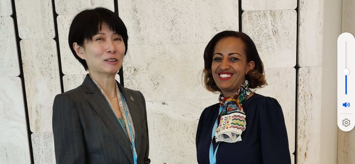 afeworkkassu's tweet photo. Team Ethioipa to #WHA77 led by HE Dr @MekdesDaba had prodctive meeting with Dr @YukikoNakatani, @WHO Assistant Director-General, Access to Medicines and Health Products, on #Strengthening #LocalPharmaceuticalManufacturing  &amp; #RegulatorySystems. 

@WHOEthiopia
@WHOAFRO
@AHRI_ETH https://t.co/167tgejQEG