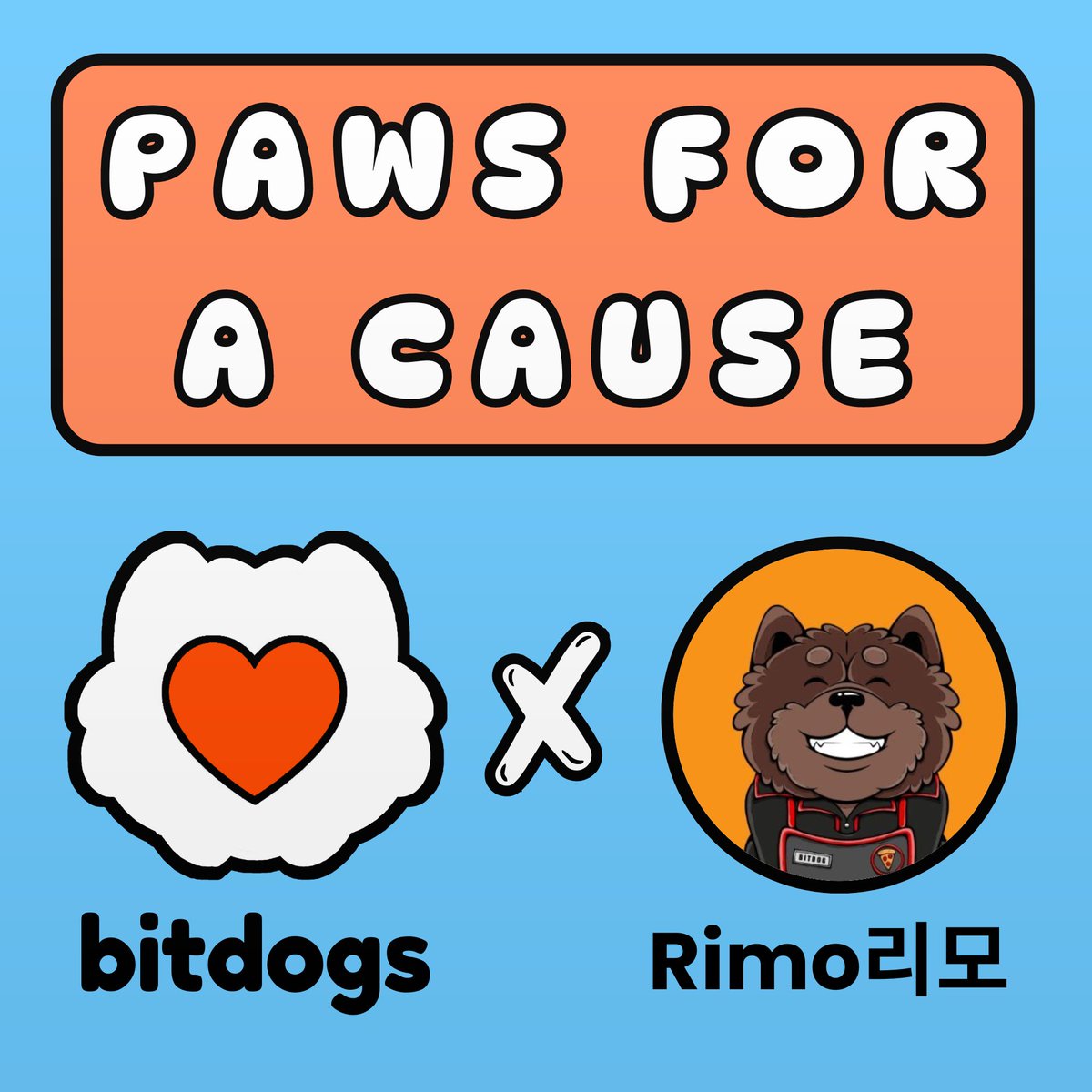Rimo_CCC's tweet photo. 我将与 @Bitdogs_btc 和 @bitdogcn 一起参加《Bitdog流浪动物救助公益活动》，您的每一个小举动，都能给流浪动物带来巨大的改变 🐶 #pawsforacause https://t.co/VuYky6IK7Y