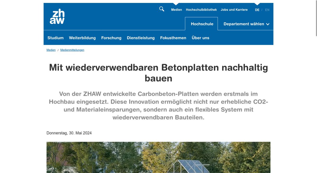 'Die Carbonfasern werden vom ZHAW-Spin-off CPC in Döttingen produziert – künftig mit biobasiertem Kohlenstoff aus nachwachsenden Rohstoffen wie  Algen oder Cellulose, der ganz ohne Erdöl auskommt' zhaw.ch/de/medien/medi…