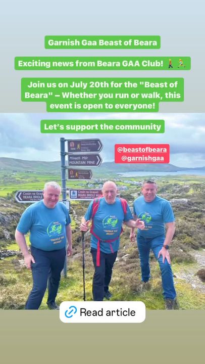 <a href="/patfalvey/">Pat Falvey 'The Accidental Rebel'</a> , <a href="/ollierue90/">ollie</a>  and Paul O'Shea surveying  the <a href="/BeastofBeara/">Beast of Beara</a>  route along the @bearaway
👉 register garnishgaa.ie/beastofbeara