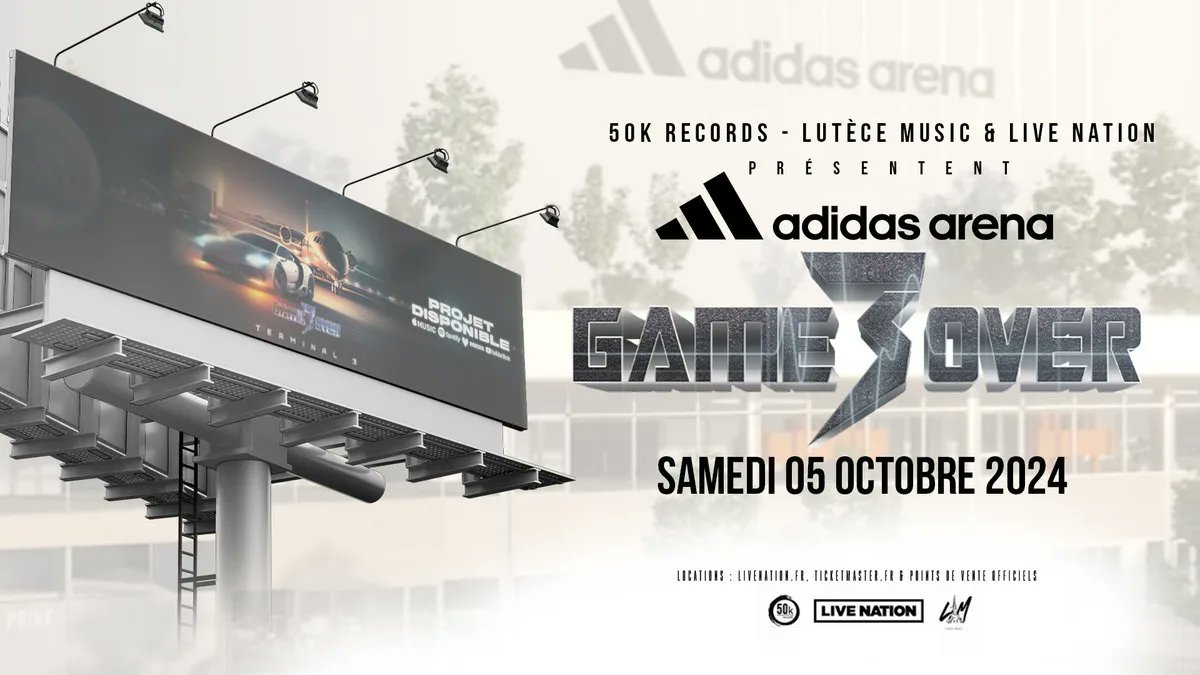 ArenaTourOf's tweet image. 🚨 ANNONCE 🚨  Retrouvez Game Over Vol. 3 sur scène en 2024 🏟

🏟 Lieu : Paris | Adidas Arena
🗓 Date : 05 octobre 2024
🎟️ Prix &amp;amp; Catégories : Prochainement
🎉 Réservations ▻ arena-tour.fr/game-over-vol-…
