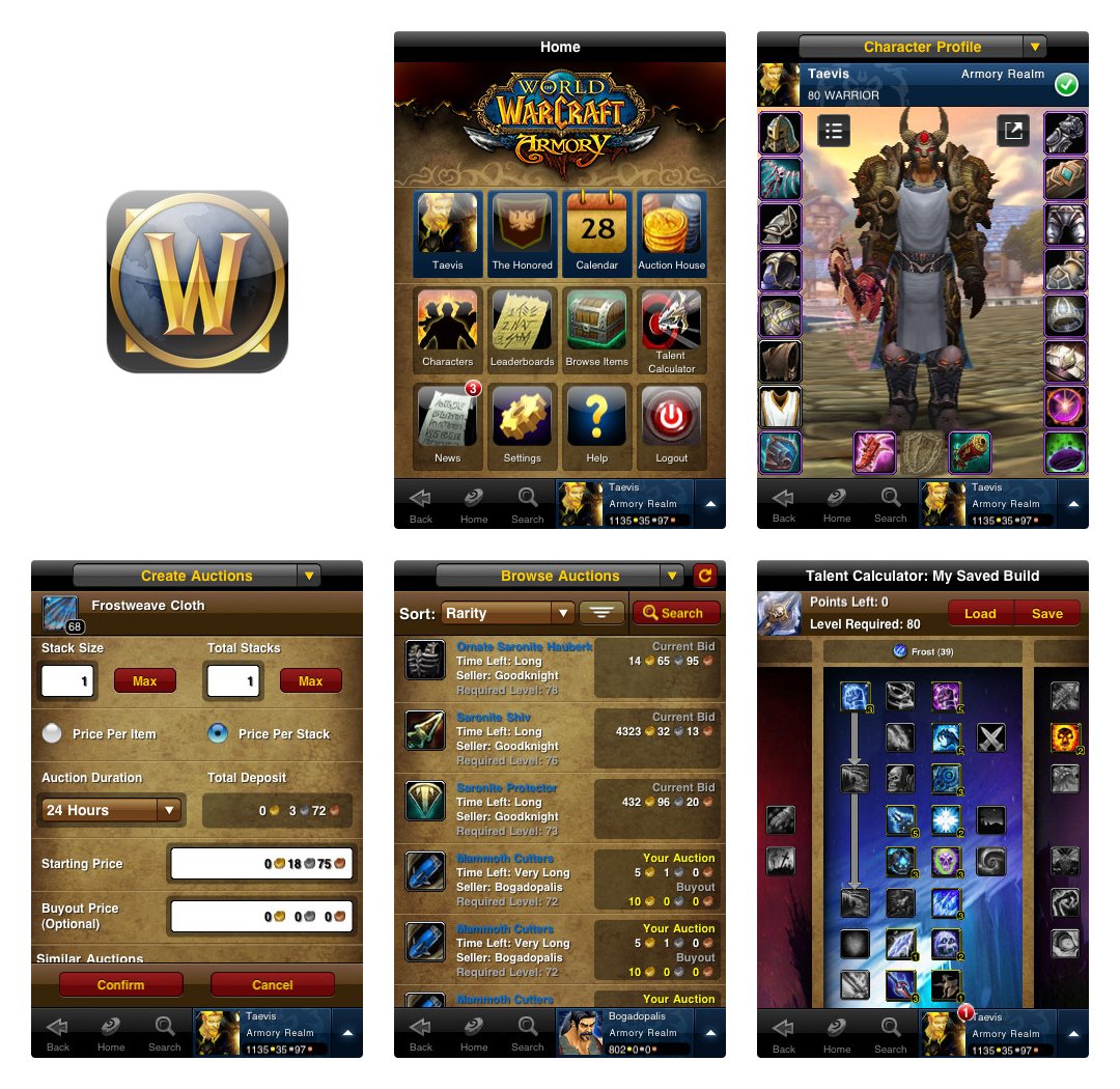 WebDesignMuseum's tweet photo. World of Warcraft Mobile Armory for iPhone in 2010

#MobileAppHistory https://t.co/l6wSxRNxLM
