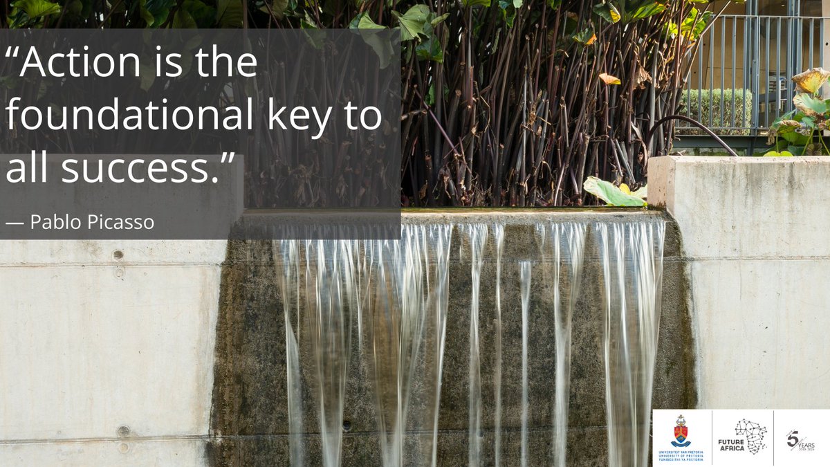 "Action is the foundational key to all success." - Pablo Picasso. #MotivationMonday #FutureAfrica #Actionforsuccess