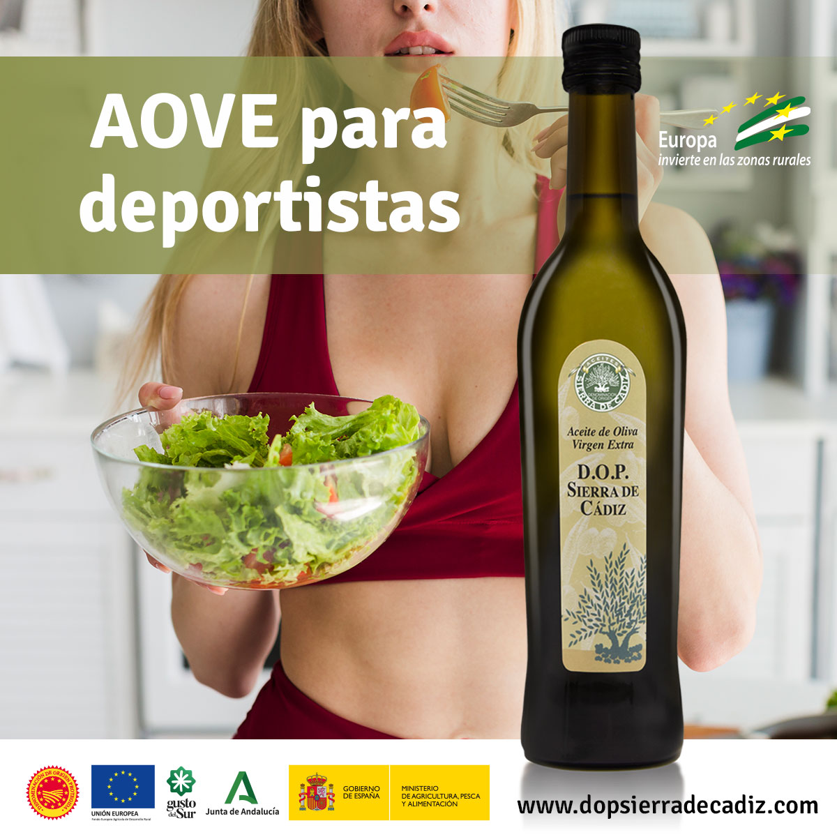 Beneficios del AOVE para Deportistas 🏋️‍♂️🌿

✅ Reduce la inflamación. 
✅ Energía sostenida.
✅ Protección antioxidante.
✅ Mejora la metabolización de nutrientes.

Incorpora AOVE en tu rutina y siente la diferencia en tu rendimiento y recuperación.

▶️ dopsierradecadiz.com ◀️