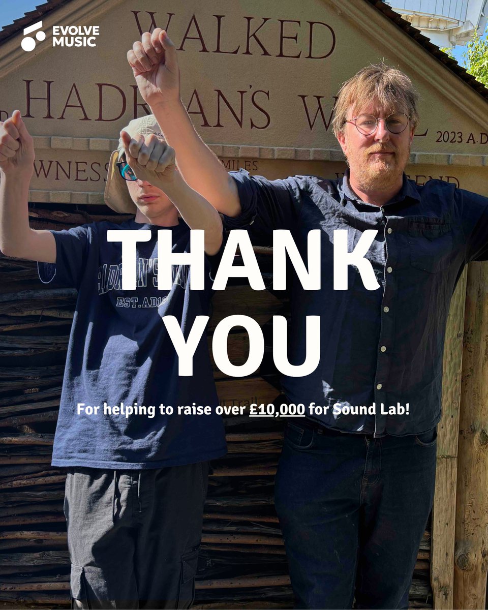 🎉 THEY DID IT! A huge congrats to James, his dad, and sister Rosa for completing their Hadrian's Wall trek! They've raised over £10,000 for Sound Lab, our music project for neurodiverse youth in Radstock.

Thank you for the incredible support! 🙏

gofundme.com/f/james-harris…
