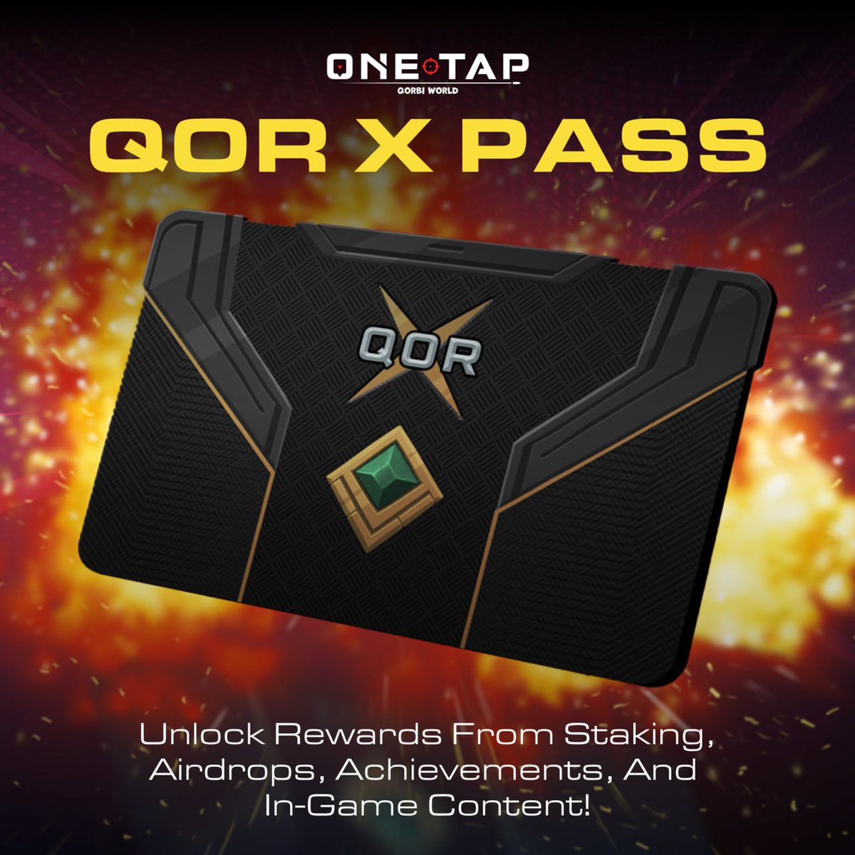 With the Qor X pass in your wallet you 🔓unlock the earning potential within @playOneTap, getting access to rewards across the entire Qorbi World gaming ecosystem.

Join today and start winning and earning!🤑

Download for free now playonetap.com/download

Don't forget to