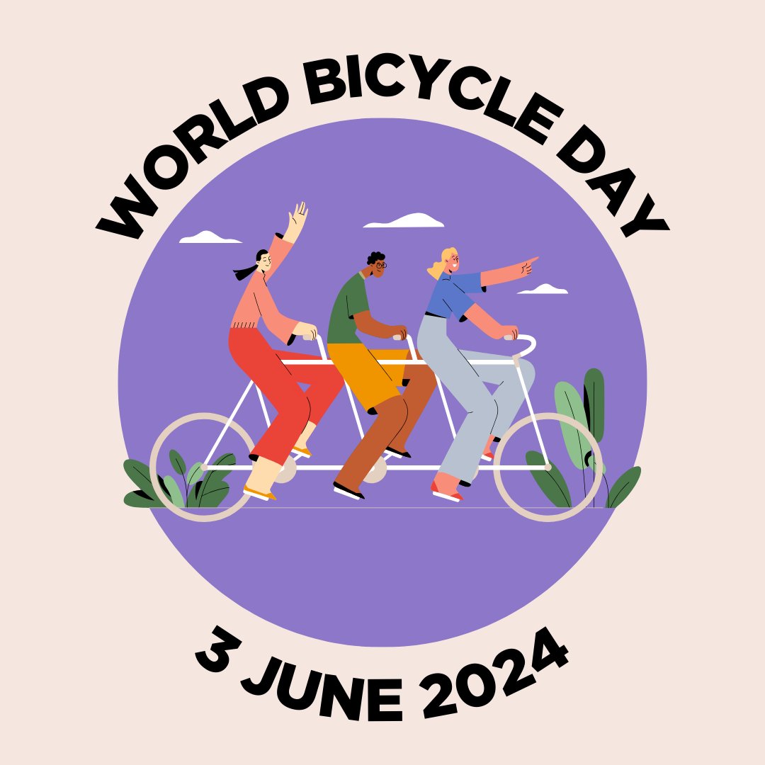 How can your city be more cycle-friendly? It’s as easy as 1 2 3…
🧵Follow our #WorldBicycleDay thread ⬇️