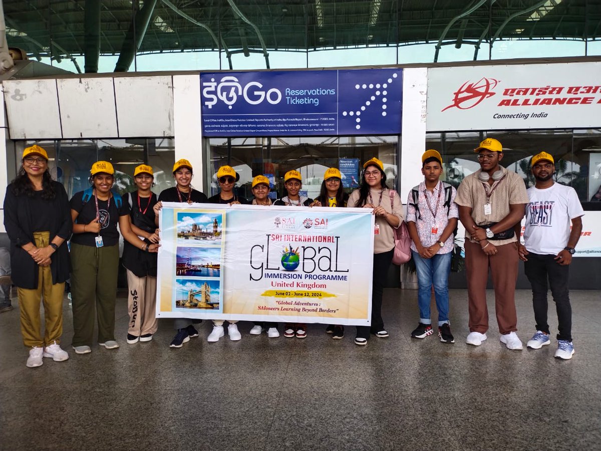 SAI_Edu_In's tweet image. The Global Immersion Program (GIP) 2024 to UK for SAIoneers of Classes VIII-XII from June 2-12, 2024, emphasizes learning beyond borders. Ten high school students, accompanied by mentors, 
#GIP2024 #GIPUK #CollaborativeProject #LearningBeyondBorders