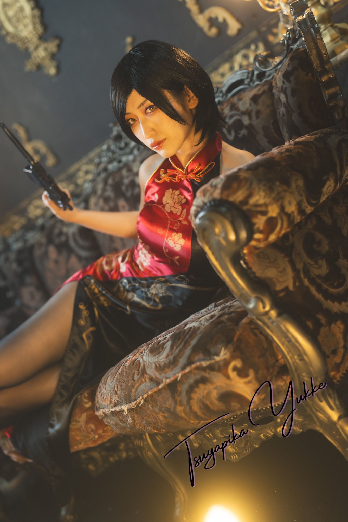 Byoru バイオハザード エイダ コスプレ サイン入り A3ポスター Byoru バイオハザード エイダ コスプレ サイン入り A3ポスター