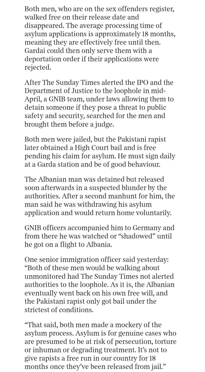 ⚠️🚨⚠️🚨

I need retweets from anyone who cares about Ireland. 

This is one of the biggest scandals in decades! 

Our immigration system is so ridiculous that foreigners serving prison time for raping Irish women are avoiding deportation by applying for asylum in prison! 

Once