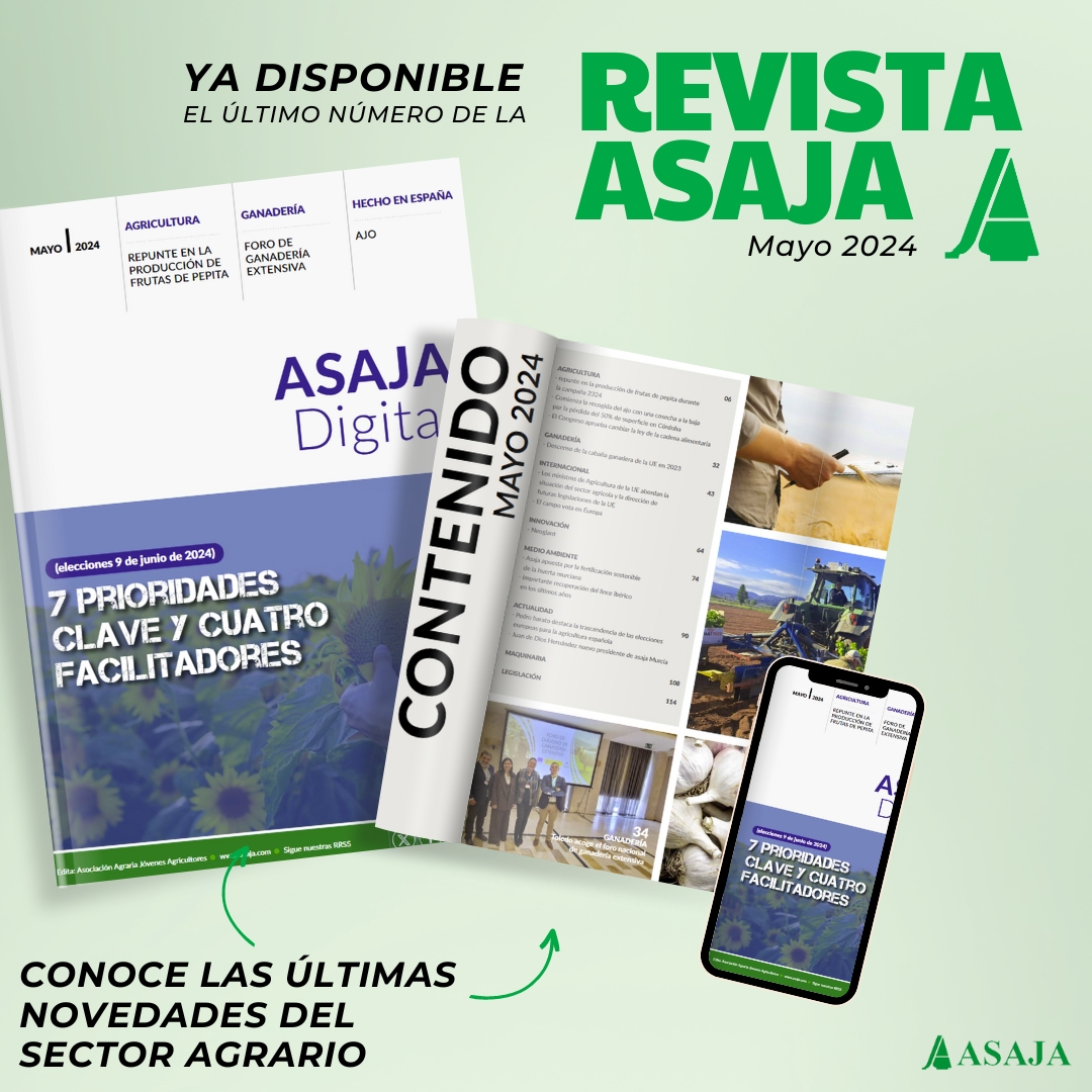 🟢 Ya está #DISPONIBLE el último nº de la #RevistaAsaja Échale un ojo a las últimas novedades del sector aquí: 👉ow.ly/cEgE50S6wSN