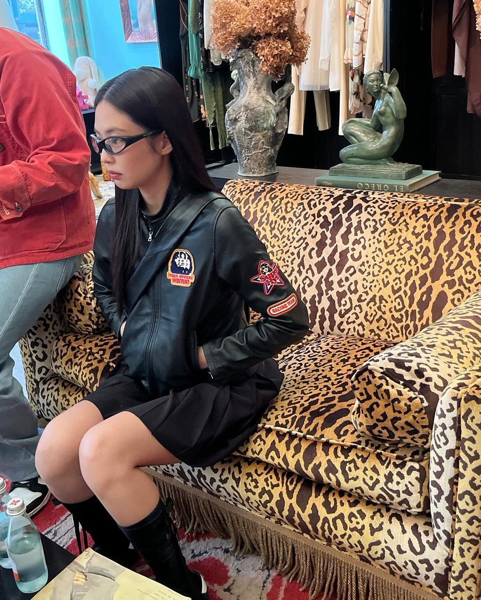 The Hysteric Glamour CAFE RACER Patch Lamb Leather Single Riders