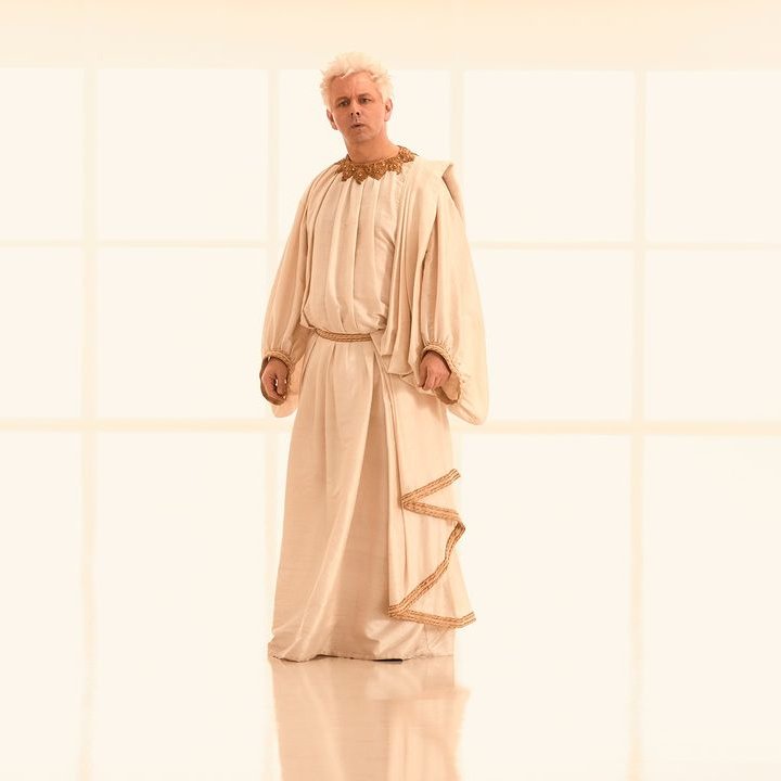 We said serve the Almighty and Aziraphale only heard serve. #GoodOmens #MichaelSheen