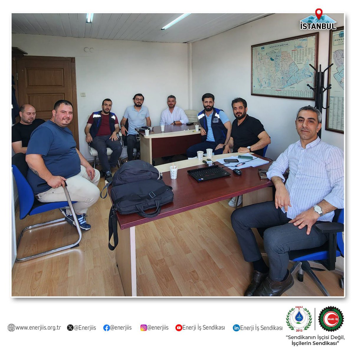 Enerjiis's tweet photo. Genel Merkez Teşkilatımız tarafından BEDA Güngören ekibine ziyarette bulunulup, değerli üyelerimize sendikal faaliyetler hakkında bilgilendirmeler yapıldı.

Üyelerimize misafirperverliklerinden ötürü teşekkürlerimizi sunuyor, çalışmalarında muvaffakiyetler diliyoruz.

@bedaskurumsal @hakiskonf