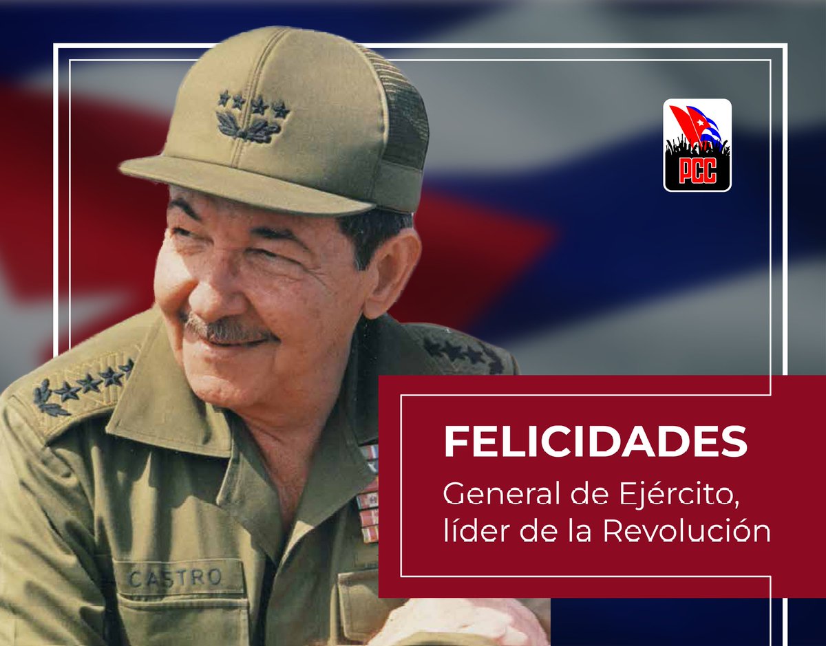 Extraordinario cuadro revolucionario, maestro, jefe que compromete, amigo entrañable, hijo imprescindible de #Cuba 

#RaúlEsRaúl