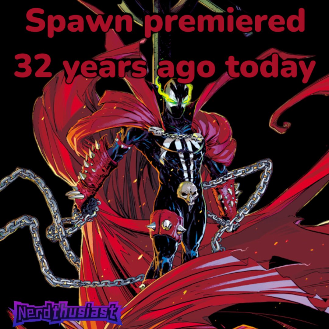 nerdthusiast's tweet photo. Multiverse Monday
Spawn #1 was released on June 3, 1992
#multiversemonday #nerdthusiast #Spawn #toddmcfarlane #imagecomics https://t.co/eC2IhNc6da