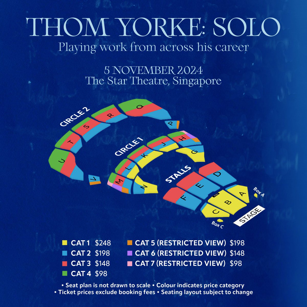 Playing songs from his career that includes his solo work, Radiohead, The Smile, Atoms for Peace and more, fans of Thom Yorke are in for an unforgettable evening. Check out the seat map below.  
#thomyorke