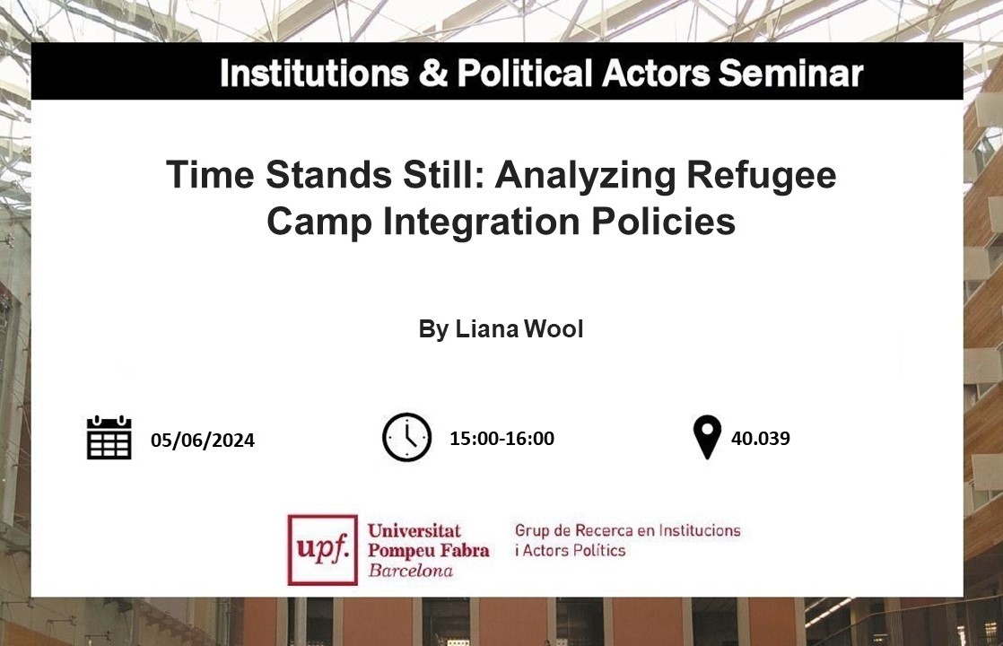 📢IPA Seminar Announcement📢

Look forward to seeing you all on Wednesday in Room 40.039, as PhD candidate Liana Wool presents her latest article. Don't miss it! 

🗓️ June 5
⏰ 15:00-16:00
📍Room 40.039