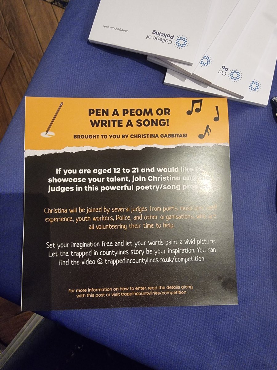 Please share this national competition for 12-21 year olds closing date 30th June 2024 <a href="/BAWPUK/">BAWP</a> <a href="/swpolice/">South Wales Police</a>