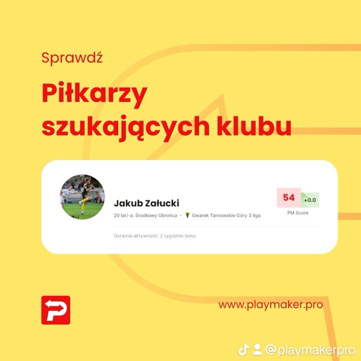 ProPlaymaker's tweet photo. Piłkarze szukają klubu! ⚽️ Dajcie znać czy słyszeliście o platformie https://t.co/Jjky8KqoNF ! https://t.co/AFEjw13iTl