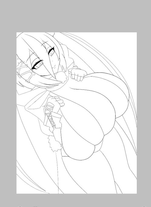 線画だけどめっちゃええ感じな気がする 