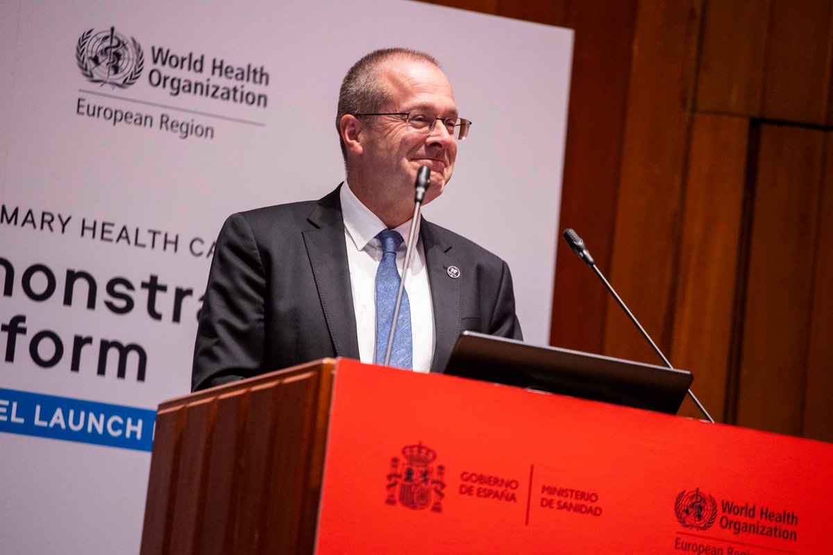 sanidadgob's tweet image. 🩺 Mónica García resalta el compromiso español por mostrar las fortalezas de su Atención Primaria al resto de países de la OMS

La ministra de Sanidad inaugura la Jornada &quot;Let&apos;s Talk Primary Health Care&quot; junto a @hans_kluge, director regional de la OMS en Europa.