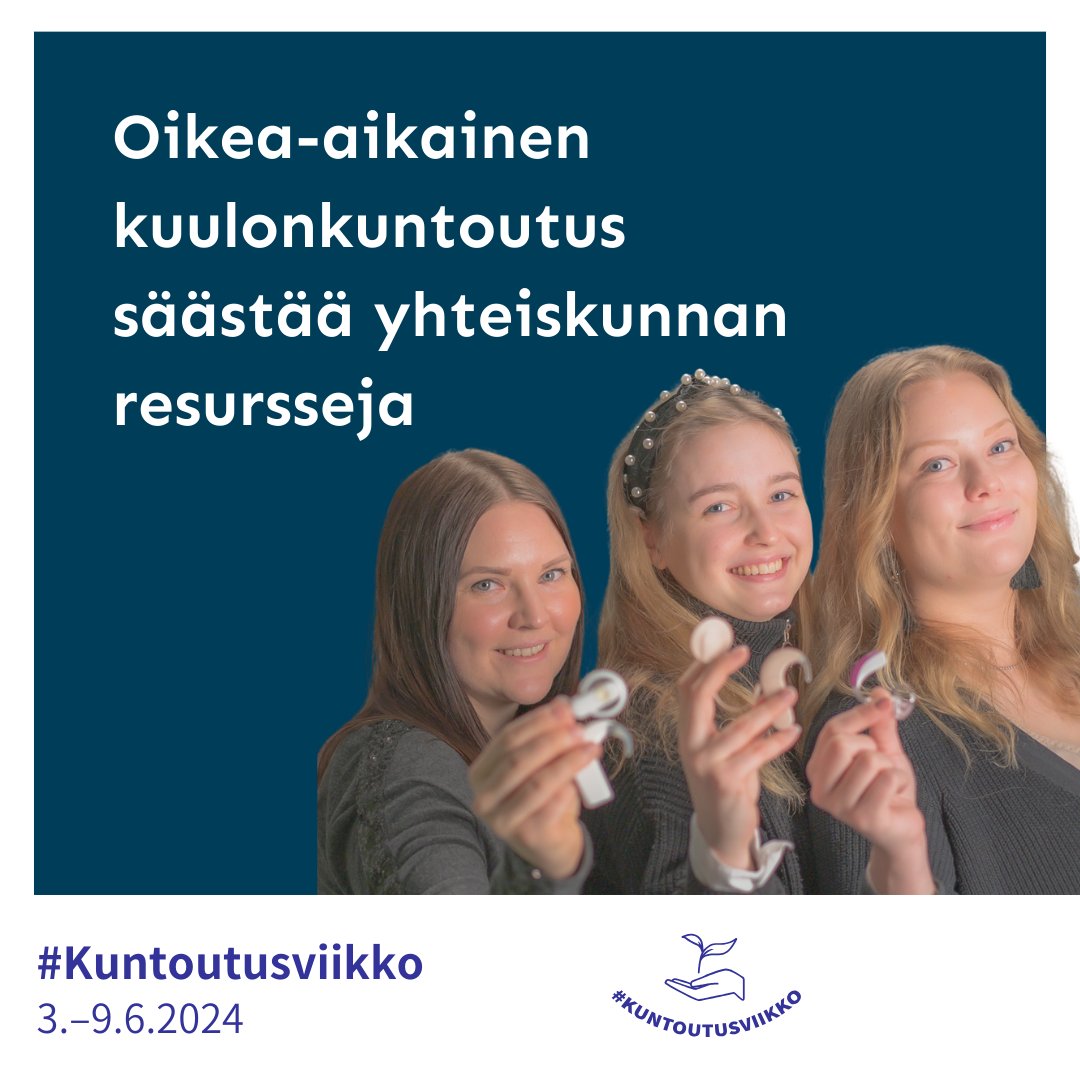 Terveydenhuollon priorisoinnissa ei tule tiukentaa kuulonkuntoutuksen kriteerejä, vaan kehittää oikea-aikaista kuulonkuntoutukseen ohjautumista. Oikea-aikainen #kuulonkuntoutus on vaikuttavaa ja säästää yhteiskunnan resursseja enemmän kuin siitä leikkaaminen. #Kuntoutusviikko