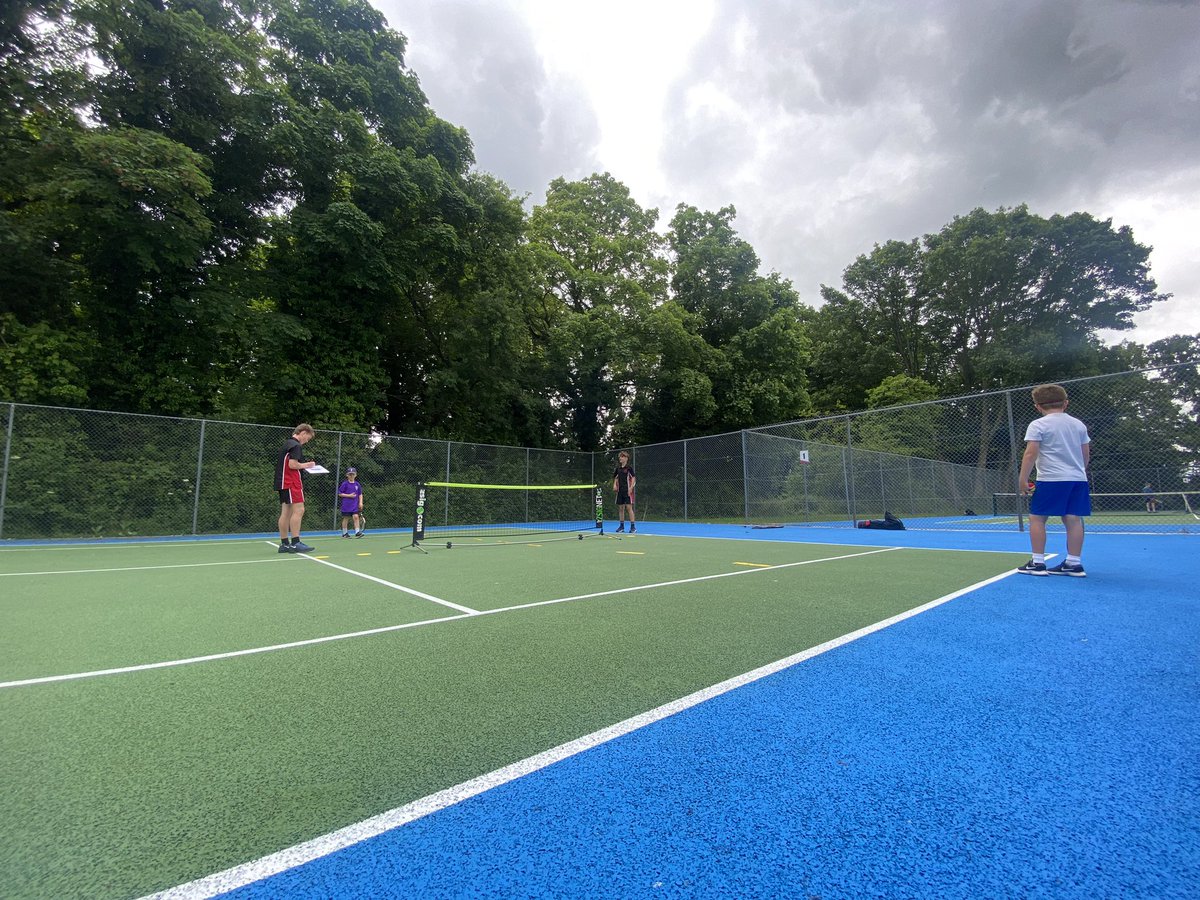 Underway at our U9 Tennis Competition and Festival 🎾 (hopefully no rain today)