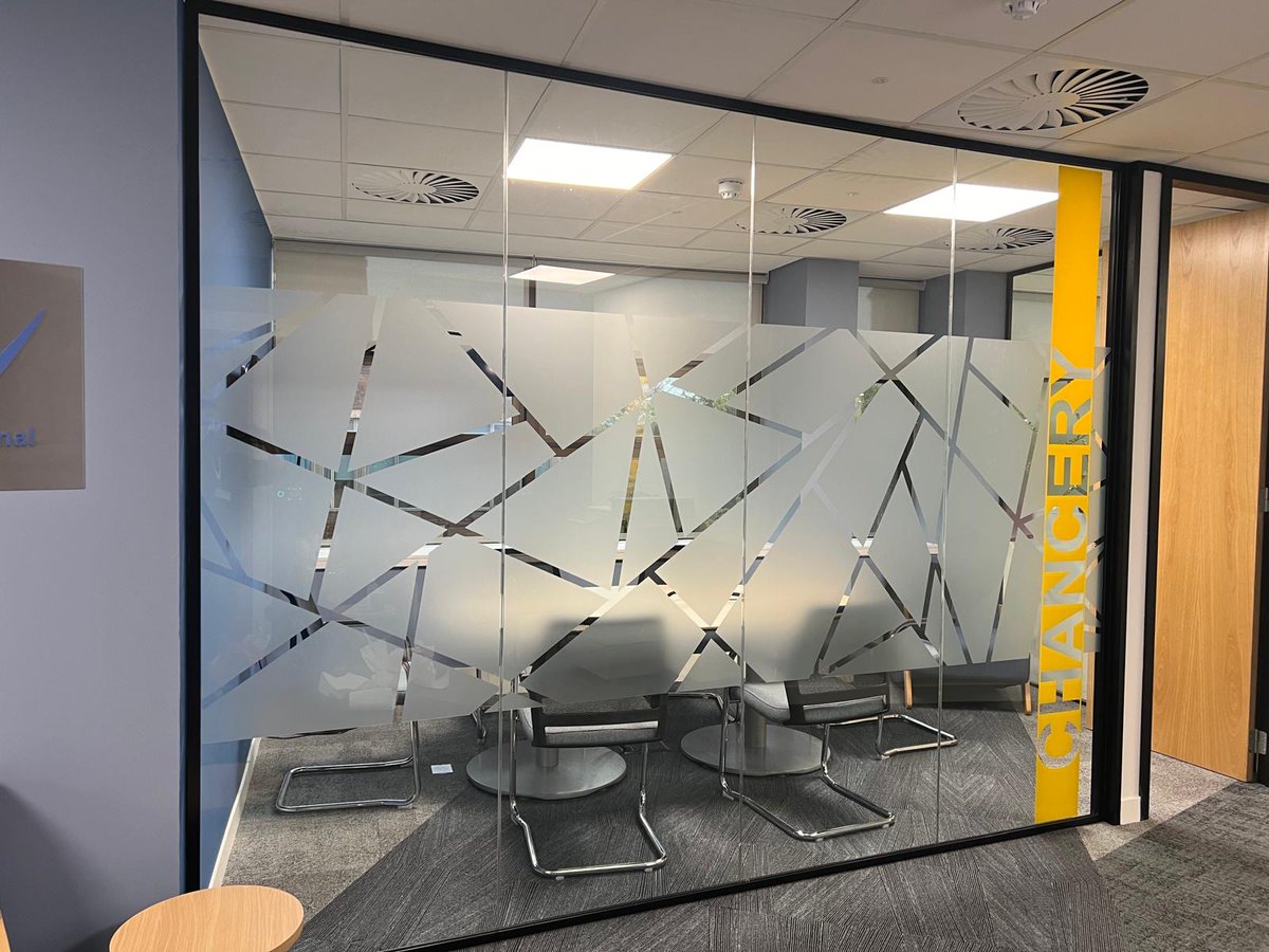 SM1PrintStudio's tweet photo. Transforming meeting rooms into inspiring spaces. Check out the stunning frosted vinyl design we created for our valued client's new meeting room. Enhance your workspace with custom designs  
https://t.co/LxKZ1J7mRV 

#OfficeDecor #MeetingRoomDesign #CustomPrints https://t.co/KOAzm3w0LW