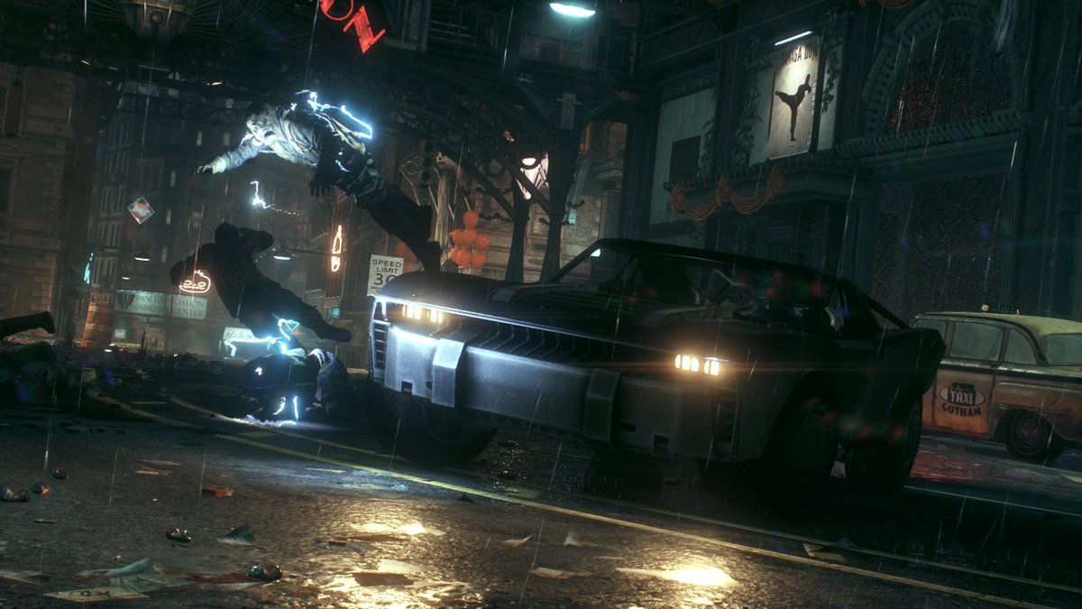 kgbachani's tweet photo. After 4 months of work, I finally finished the 2022 Batmobile mod for Batman Arkham Knight. It has a lot of cool features like custom textures for the environment and custom guns as well. You can download the mod here. https://t.co/WuDNNgaTDy https://t.co/zjZkDCRmnz