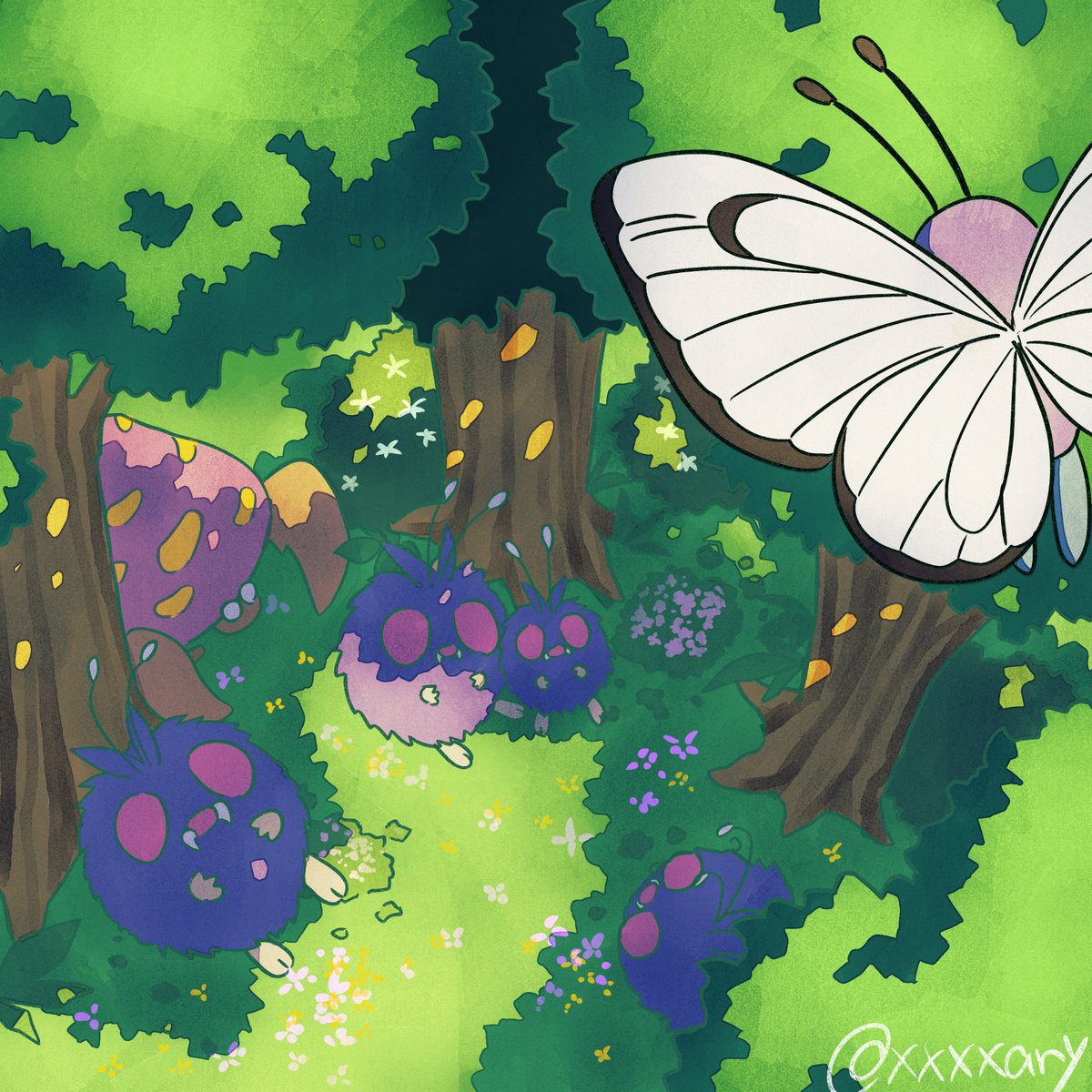 「息抜きのつもりがまあまあ描いてた 」|ありのイラスト