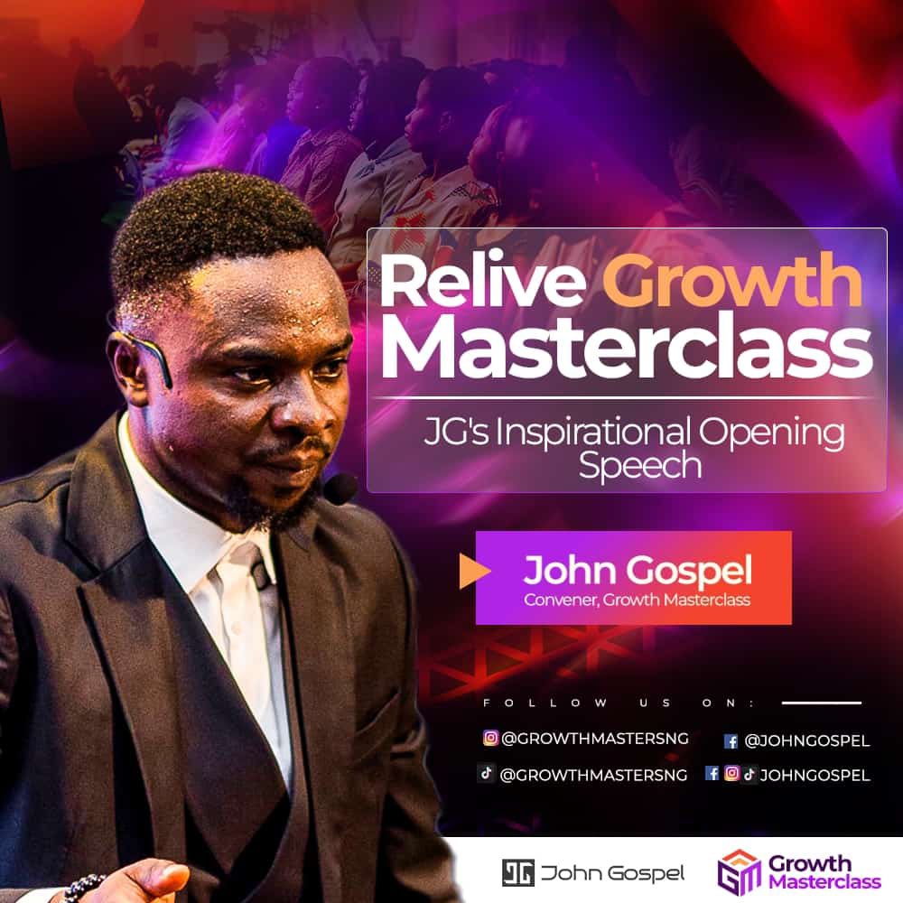 𝟕 𝐩𝐦 𝐓𝐨𝐧𝐢𝐠𝐡𝐭

@_JohnGospel will be sharing his Inspirational Opening Speech at Growth Masterclass. 

On Facebook. 

If you aren’t following JG on Facebook search for him and tune in by 𝟕 𝐩𝐦 𝐓𝐨𝐧𝐢𝐠𝐡𝐭
 
🤍🔥