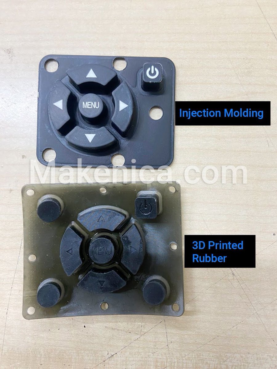 Get Rubber Parts without investing on mould with 3D Printing

Top Applications
➡ Air /dust gaskets
➡ Seals and housings
➡ Vibration dampener and pipe spacers
➡ Bumpers
➡ Grips and handles
➡ Keypads

DM me for any inquiry.
Part produced by <a href="/makenicadotcom/">Makenica | Product Manufacturing Hub</a>