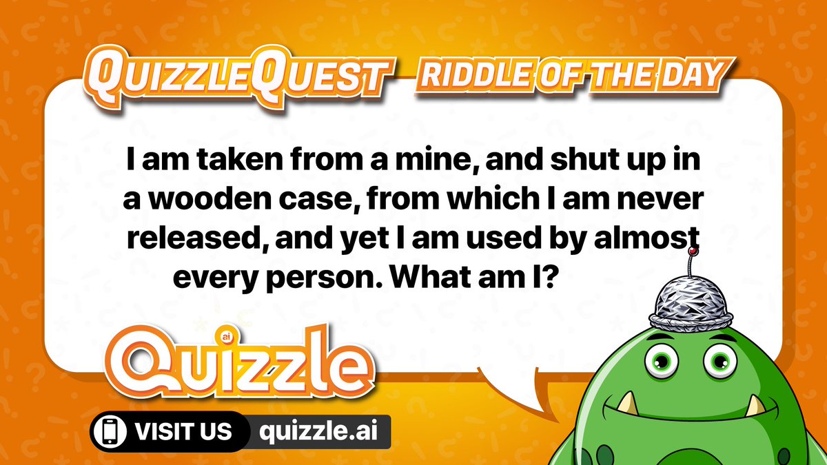 QuizzleAI's tweet photo. 𝐉𝐨𝐢𝐧 𝐭𝐡𝐞 𝐐𝐮𝐢𝐳𝐳𝐢𝐧𝐠 𝐑𝐞𝐯𝐨𝐥𝐮𝐭𝐢𝐨𝐧!
𝐃𝐨𝐰𝐧𝐥𝐨𝐚𝐝 𝐐𝐮𝐢𝐳𝐳𝐥𝐞 𝐚𝐧𝐝 𝐭𝐫𝐚𝐧𝐬𝐟𝐨𝐫𝐦 𝐡𝐨𝐰 𝐲𝐨𝐮 𝐥𝐞𝐚𝐫𝐧 𝐚𝐧𝐝 𝐩𝐥𝐚𝐲.

https://t.co/k1On95euOg

#quiz #trivia #quiznight #brainchallenge #knowledgeispower #triviaquiz #puzzle #questionoftheday https://t.co/rch4Vxnumo