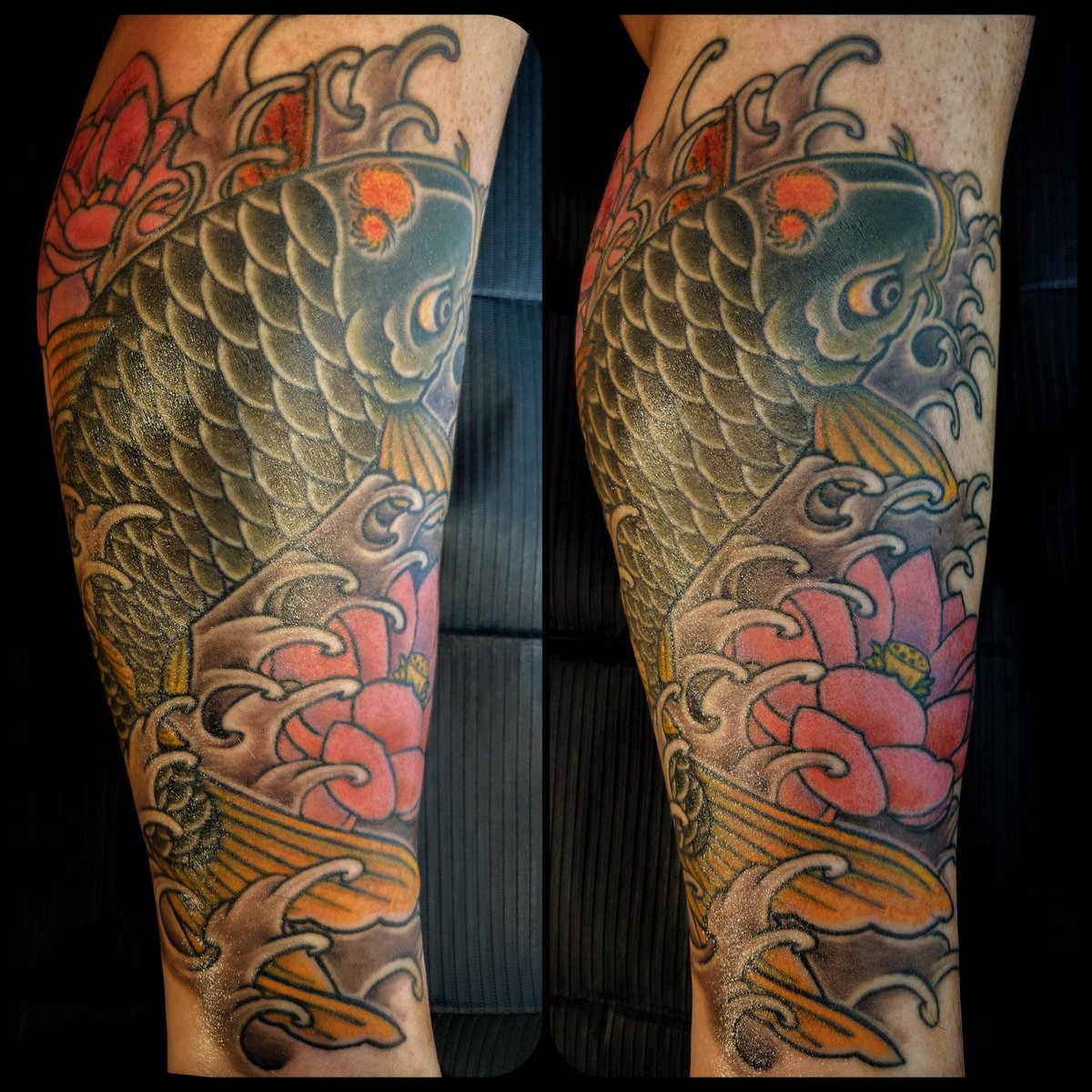 blackeyestattoo's tweet photo. #鯉 #蓮 #carp #lotus
#legtattoo
LINE: @ blackeyes

#武蔵梵天 #彫浅 #川崎 #溝ノ口 #横須賀 #刺青 #横須賀タトゥー #和彫り #入墨 
#tattoo #blackeyes #japanesetattoo #tattooart  #yokosuka #tattooartist #yokosukatattoo #tokyotattoo 
#kawasakitattoo 
#世田谷 #池尻大橋 #刺青 
#どぶ板通り https://t.co/GQEpWDyj48