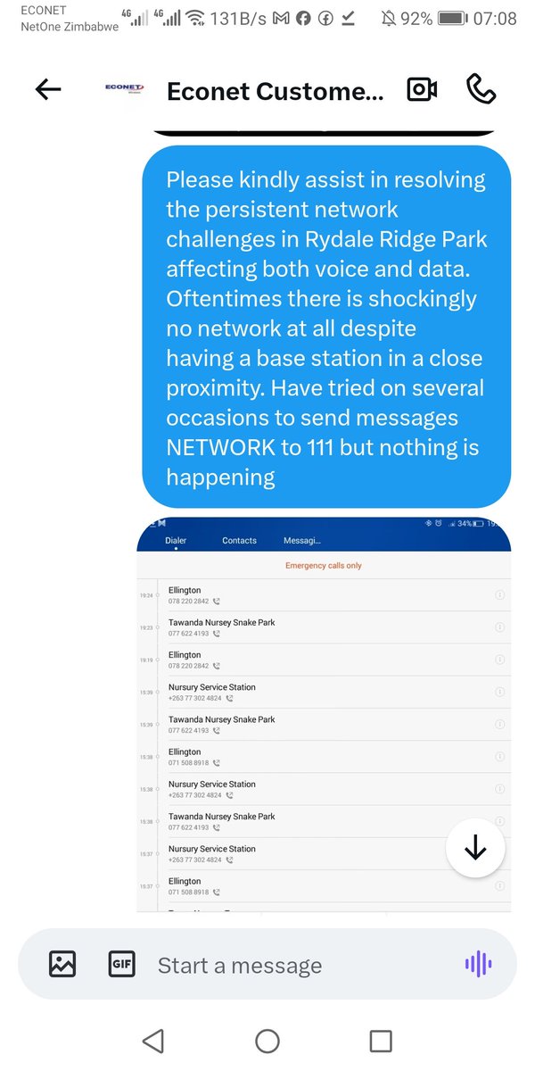 vazawanda's tweet photo. Hi @econetzimbabwe @econet_support why is it difficult to solve network challenges in Rydale Ridge Park dating back to 2016? We are now tired year after year no change. Please assist us https://t.co/Ah9EKUx3ma