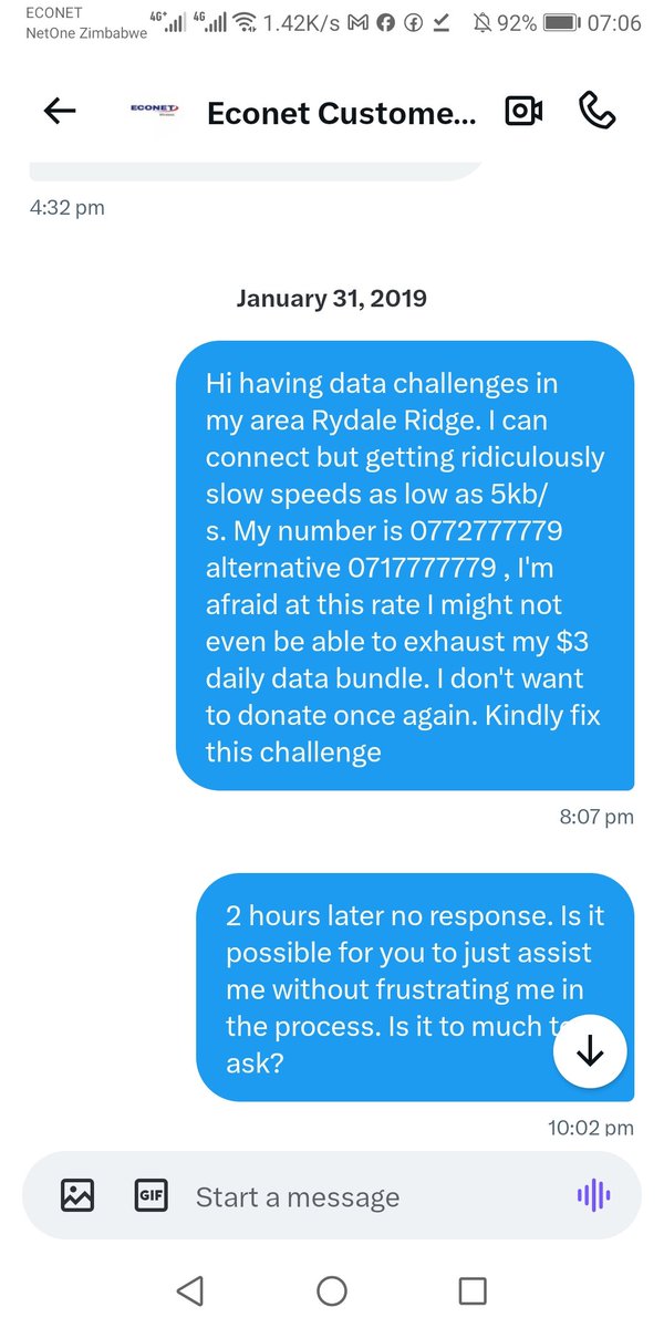 vazawanda's tweet photo. Hi @econetzimbabwe @econet_support why is it difficult to solve network challenges in Rydale Ridge Park dating back to 2016? We are now tired year after year no change. Please assist us https://t.co/Ah9EKUx3ma