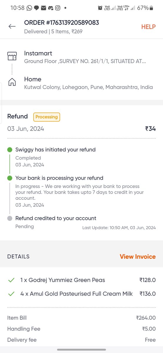 Valtaoi02's tweet photo. @SwiggyCares Thanks for swiftly addressing the issue of missing delivery items. Your prompt action against the scam ensures a trustworthy service for all consumers. Kudos to your team for their dedication to customer satisfaction! @harshamjty https://t.co/vfuR7H0fKI