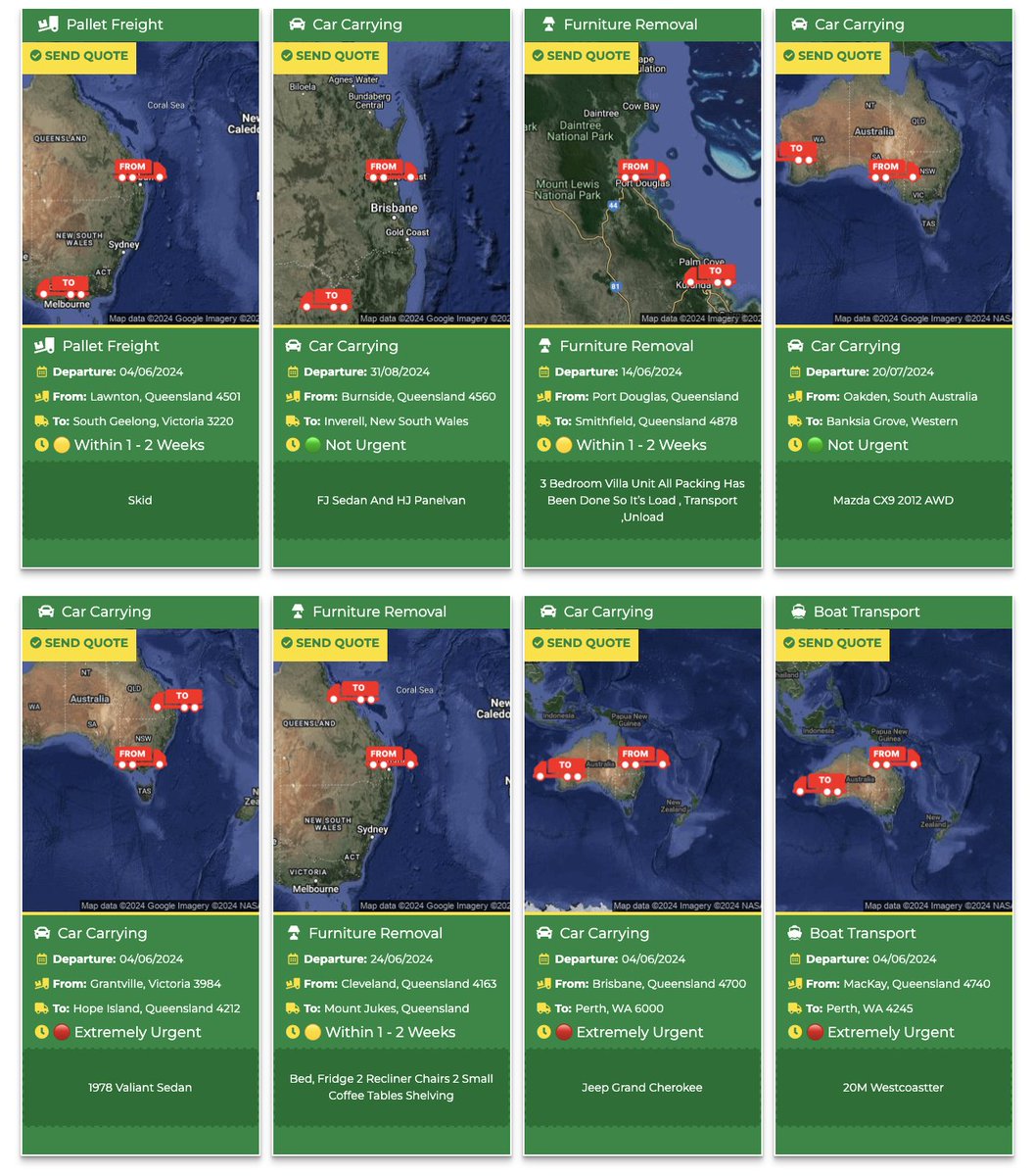 Freightoz_au's tweet image. 📷Check out Freight Oz&apos;s latest consignments waiting for skilled transport operators like you! 📷 Explore endless opportunities and start your journey today. #TransportOperators #FreightOz #OnTheMove
📷 Click here: freightoz.com.au/landing-page-s…