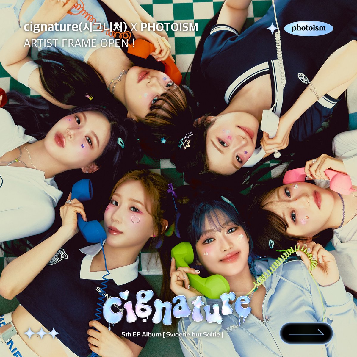 PhotoismJP's tweet photo. PHOTOISM X cignature(시그니처)
ARTIST FRAME OPEN !

「cignature(시그니처)」の5th EP ALBUM [Sweetie but Saltie] の発売を記念して
アーティストフレームがオープン致します。

6月5日から6月16日まで
Photoism全店舗で撮影をお楽しみ頂けます！ https://t.co/32pdqjuqlq