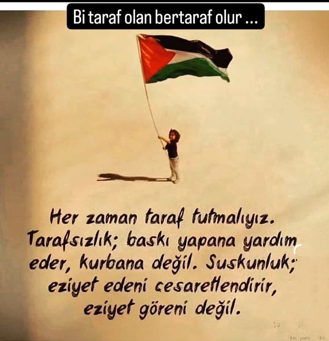 Velhâsıl-ı Kelâm; 
İnsanın gölgesine sığındığı bir duası, bir davası, bir de sevdası olmalı...
#BeAVoicetoGaza #RefahOnFıre
#FreePalestine #BoykotaDevam