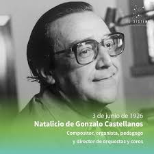 rulexis49's tweet photo. Gonzalo Castellanos Yumar nació en Canoabo, estado Carabobo el 3 de junio de 1926. Es una importante referencia en el mundo de la música venezolana. Fue Compositor, Director de Orquesta, organista, profesor y gran difusor de la música Sinfónica nacional. (Ecured). https://t.co/nZOh8dwCvB