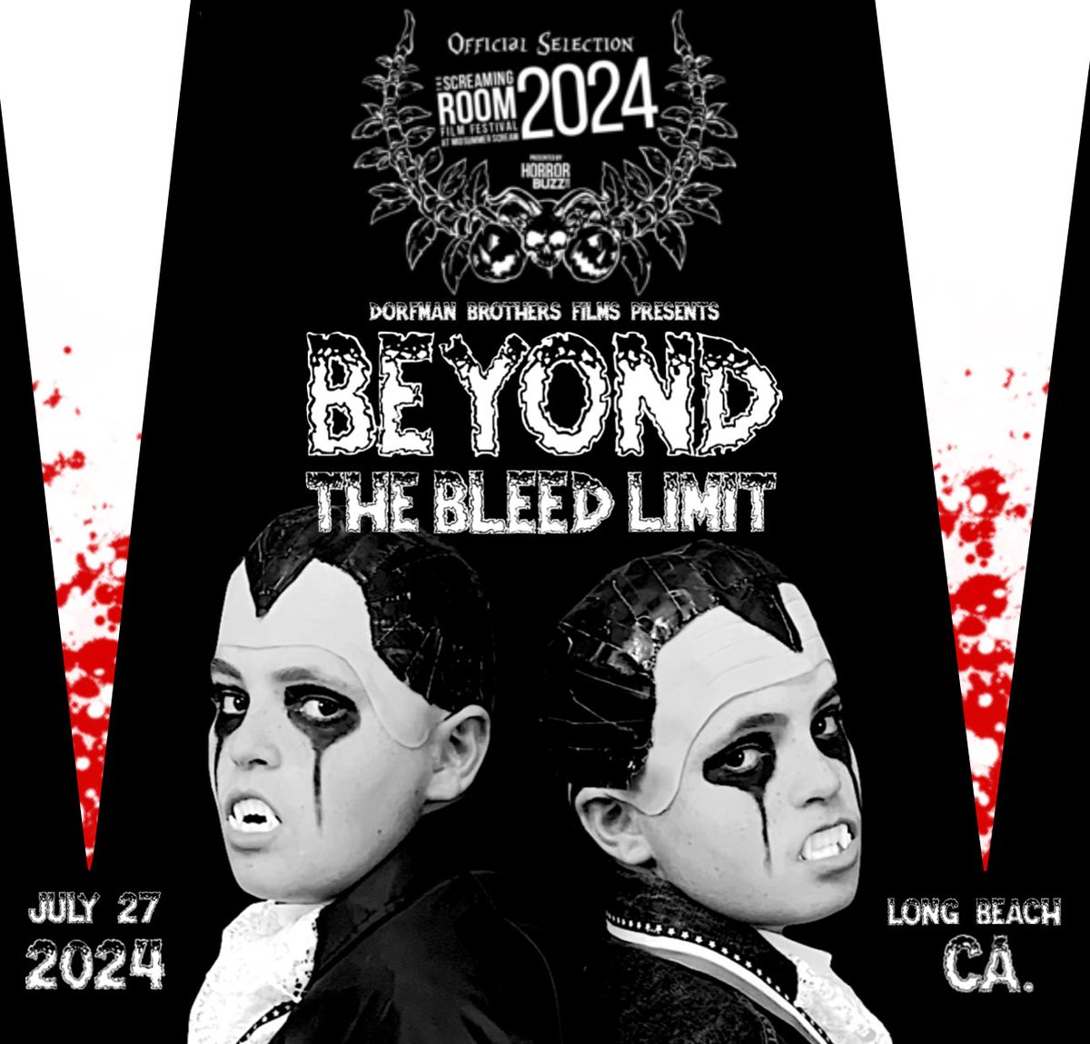 clowndad76's tweet photo. We are incredibly honored (and absolutely terrified) to announce that our short film BEYOND THE BLEED LIMIT has been selected to screen at the 2024 SCREAMING ROOM FILM FESTIVAL AT MIDSUMMER SCREAM presented by https://t.co/f8pyYqvOQf! #shortfilm #visualart #diy #midsummerscream https://t.co/agPkFbIOVJ