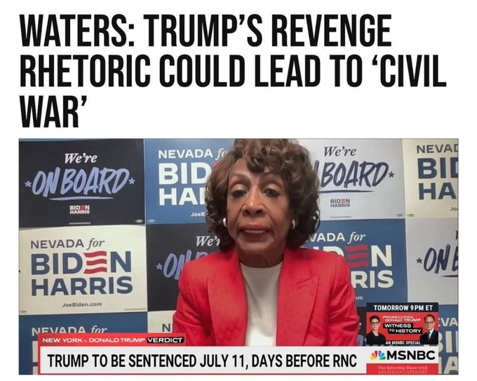 Maxine, you are the one who publicly called for violence against Trump supporters. These leftists are so clueless ... 🤡🌎