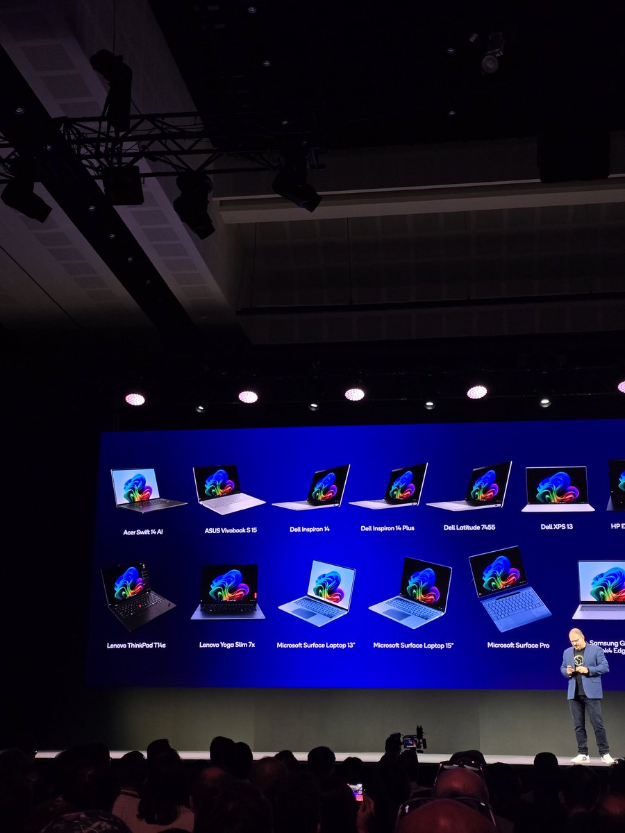 booredatwork's tweet image. Well well #snapdragonxseries and #copilotpluspc is coming to all PC form factors