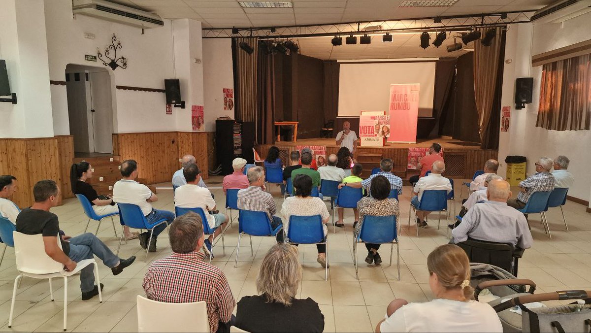 Ernesto_Alba's tweet photo. Muy buenas sensaciones las de ayer en #Arriate. Una militancia comprometida que lo está dando todo en esta campaña pues sabe muy bien la importancia que tienen estas Elecciones Europeas. 

Pueblo a pueblo vamos #MarcandoElRumbo ✊ https://t.co/La8z0klTVm