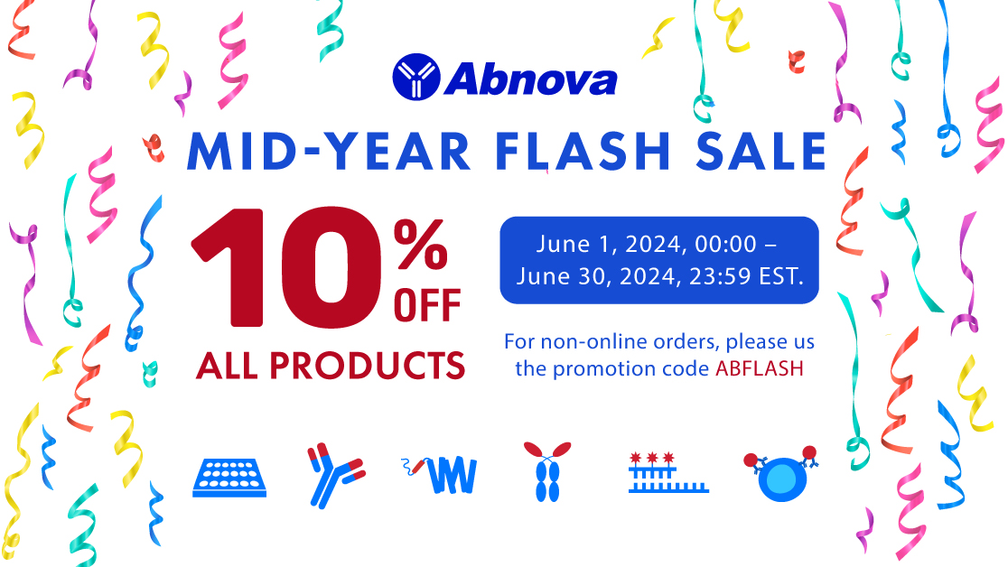 Abnova1's tweet photo. Abnova Mid-Year Flash Sale
Enjoy a 10% discount on our premium products!
Offer valid from June 1, 2024, 00:00 – June 30, 2024, 23:59 EST.
https://t.co/2phW5Nhfjl https://t.co/ITULZd4g3a