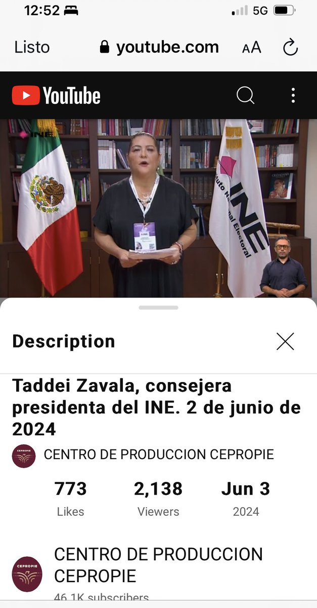 PazConDialogo's tweet photo. 🚨ESTO ESTÁ RARO🚨

Quien PRODUJO y TRANSMITE el MENSAJE de GUADALUPE TADDEI @Presidencia_INE, sobre el CONTEO RÁPIDO,

‼️ES EL CEPROPIE, quien produce videos para PRESIDENCIA de la REPUBLICA‼️

Cuando @lorenzocordovav envió el mismo mensaje en 2018, lo produjo el INE, INE-TV. https://t.co/dAP6mCYHFr