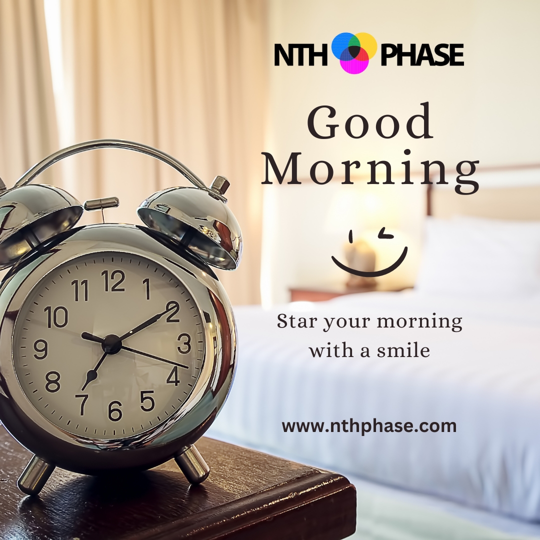 Nthphaseindia's tweet photo. Star your morning with a smile
Mail Us: info@nthphase.com
website: https://t.co/C9ozd8bpsb
#nthphase #nthphasesoftwaresolutions #mondaymotivation https://t.co/ylrizexCRB